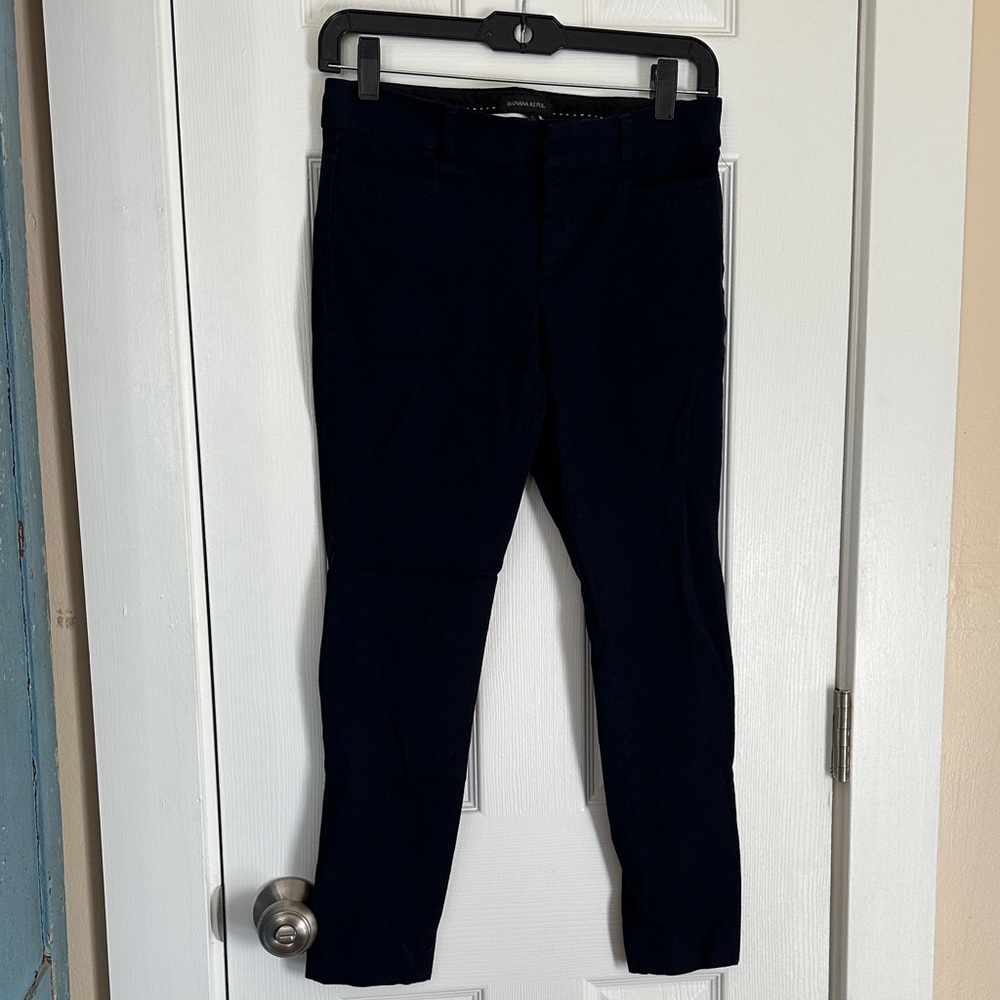 Banana Republic Navy Sloan Trousers NWOT Size 0